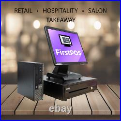 12-17 Touchscreen EPOS Cash Register Till System For Hospitality Pub Bar Retail