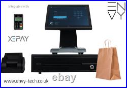 12-17 Touchscreen EPOS Cash Register Till System Hospitality Retail Takeaways