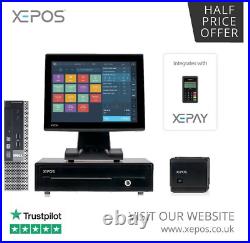 12 Touchscreen EPOS Cash Register Till System For Retail/Salon Hospitality Bar