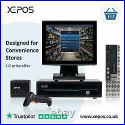 12 Touchscreen EPOS Cash register Till System For Convenience Shop Salon Retail