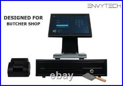 12in Touchscreen EPOS Cash register Till System For Chicken & Meat Butcher Shop