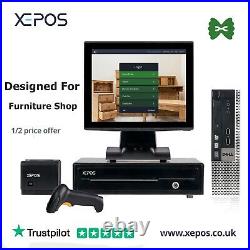 12in Touchscreen EPOS System for POS Cash Register Till For Furniture Shop Store