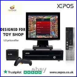12in Touchscreen POS EPOS System Cash Register Till System For Toy Shops