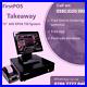 15 AIO EPOS Cash Register Till System with Printer and Scanner For Takeaways