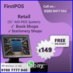 15 All in One POS EPOS Cash Register Till System For Book Shops