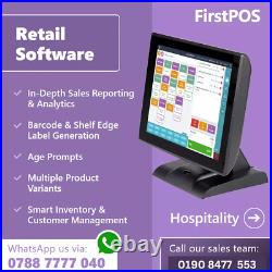 15 All in One POS EPOS Cash Register Till System For Book Shops