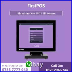 15 All in One POS EPOS Cash Register Till System For Convenience Stores