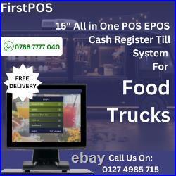 15 All in One POS EPOS Cash Register Till System For Food Trucks