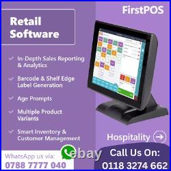 15 All in One POS EPOS Cash Register Till System For Grocery Stores