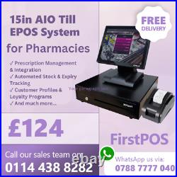 15 All in One POS EPOS Cash Register Till System For Pharmacies