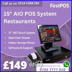 15 All in One POS EPOS Cash Register Till System For Restaurants