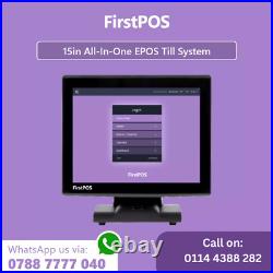 15 All in One POS EPOS Cash Register Till System For Retail