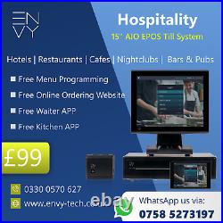 15 All-in-one EPOS Touchscreen POS Cash Register Till System For Florists