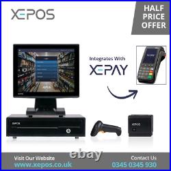 15 POS Cash Register EPOS Till System All in One Touchscreen System For Retail