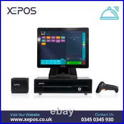 15 POS EPOS Touchscreen Cash Register Till System For Hospitality Retail Salon
