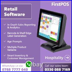 15 Touchscreen AIO Cash Register EPOS Till System For Health Food Retail Store