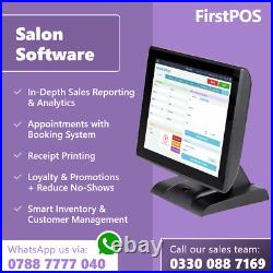 15 Touchscreen EPOS Cash Register Till System For Salon Retail/Convenience Shop