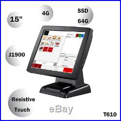 15 Touchscreen EPOS POS Cash Register Till System for Takeaway Businesses
