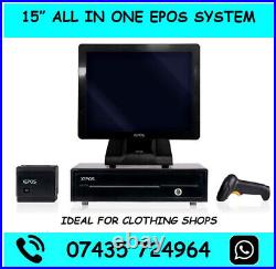 15 Touchscreen Epos Till System Ideal For Clothing Shop, Retail, Shop, Store