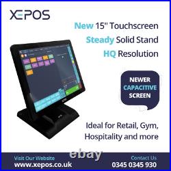 15in POS Touchscreen EPOS Cash Register Till System For Hospitality Café Retail
