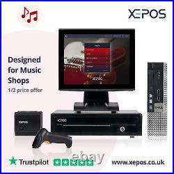 15in Retail EPOS System for Cash Register Till For Music Retail Convenience Shop