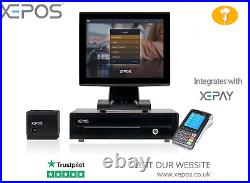 17 Touchscreen POS EPOS Cash Register Till System For Restaurant and Takeaway