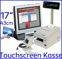 17 Touchscreen till Cash Register System Receipt Printer Barcode Scanner