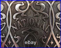 1910 Nickel on Brass Art Nouveau Lever Crank National Cash Register / NCR / Till