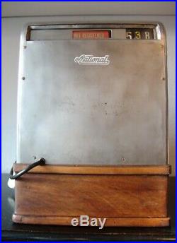 1959 Bare Metal Electric & Manual Lever Crank National Cash Register NCR / Till