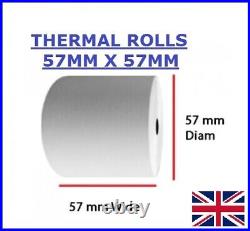 20 Rolls Thermal Rolls 57 X 57 For Cash Register Receipt Till Machines Wholesale