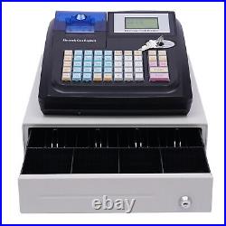 48 Keys Electronic Cash Register Shop Till Thermal Printer POS System Cashier