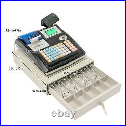 48 Keys Electronic Cash Register Shop Till Thermal Printer POS System Cashier