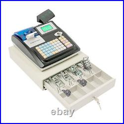 48 Keys Electronic Cash Register Shop Till Thermal Printer POS System Cashier