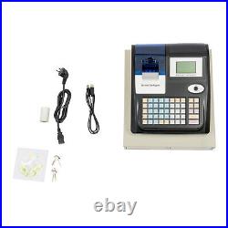 48 Keys Electronic Cash Register Shop Till Thermal Printer POS System Cashier