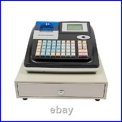 48 Keys Electronic Cash Register Shop Till Thermal Printer POS System Cashier