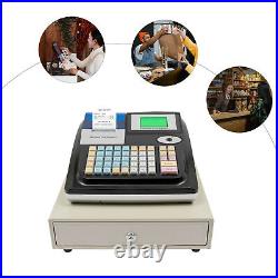 48 Keys Electronic Cash Register Shop Till Thermal Printer POS System Cashier