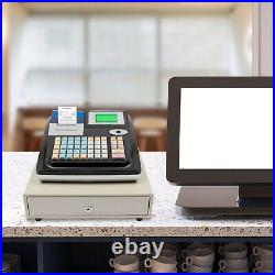 48 Keys Electronic Cash Register Shop Till Thermal Printer POS System Cashier