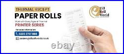 57x70 Thermal Till Rolls (100 Rolls) Credit Card/Paypoint/Cash Register rolls