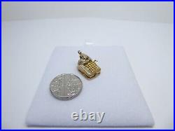 9ct Gold Charm Till Machine Cash Register Vintage Dangle Traditional Gift Box