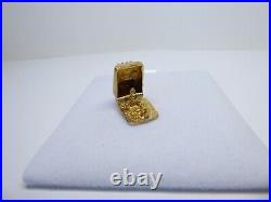 9ct Gold Charm Till Machine Cash Register Vintage Dangle Traditional Gift Box