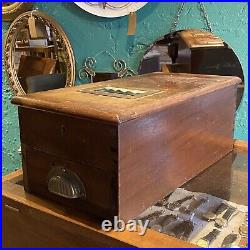Antique Automatic Cash Till 480116 Gledhill & Sons Halifax Haberdashery Vintage