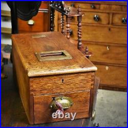 Antique Cash Register Till Oak Gledhill Haberdashery Outfitter Shop Display Prop