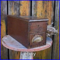 Antique Gledhill Oak Haberdashery Outfitter Shop Cash Register Till Display Prop