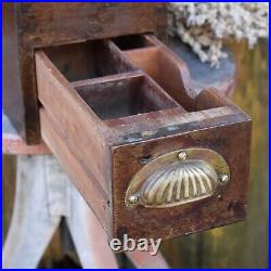 Antique Gledhill Oak Haberdashery Outfitter Shop Cash Register Till Display Prop