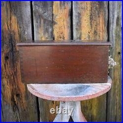 Antique Gledhill Oak Haberdashery Outfitter Shop Cash Register Till Display Prop