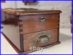 Antique Mahogany Cash Register / Till