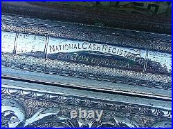 Antique National Cash Register Nickel Plated Original Dayton Ohio Till