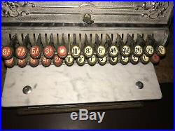 Antique National Cash Register Till Nickelplated VGC collect from Nott or Luton