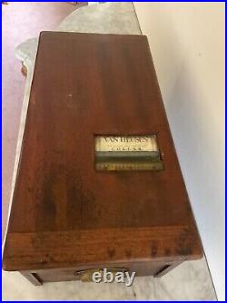 Antique Victorian c19th GLEDHILL Cash Register Till from old Batley Florist Shop