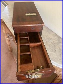 Antique Victorian c19th GLEDHILL Cash Register Till from old Batley Florist Shop